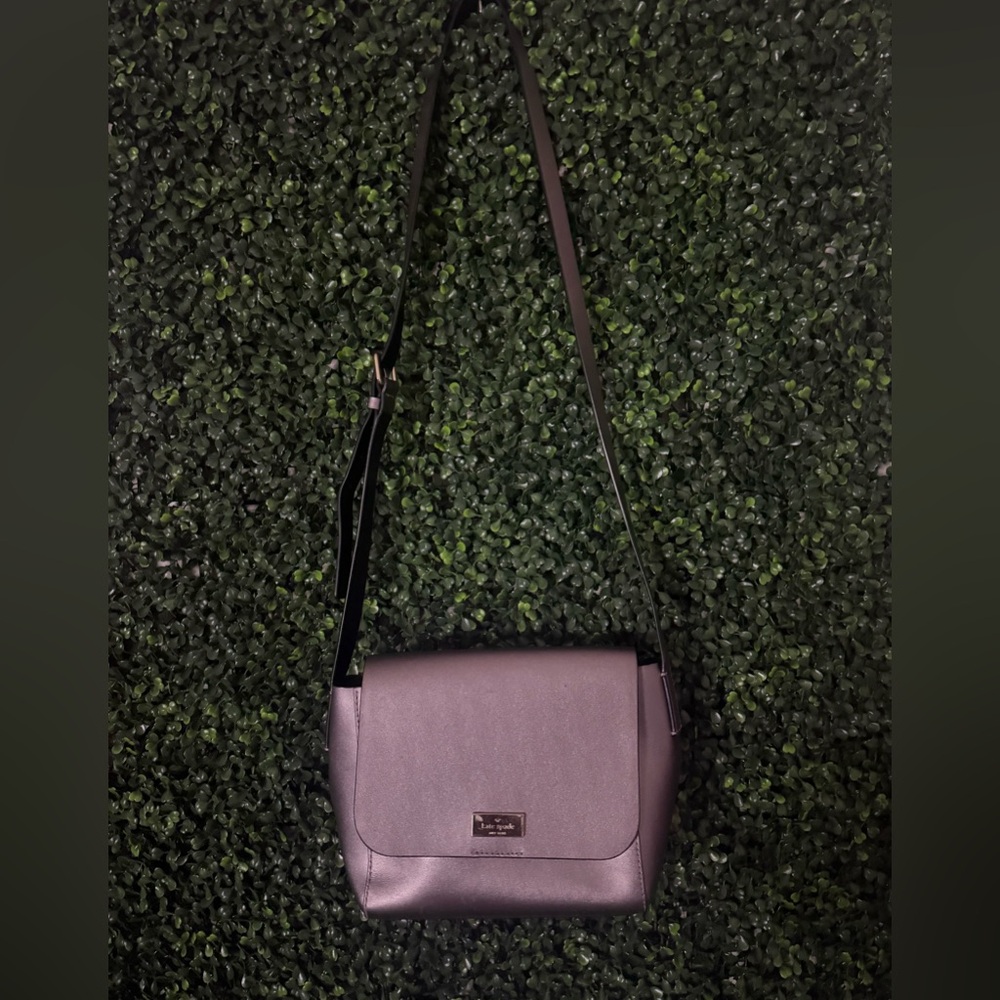 Kate Spade Elegant Gray Crossbody Bag